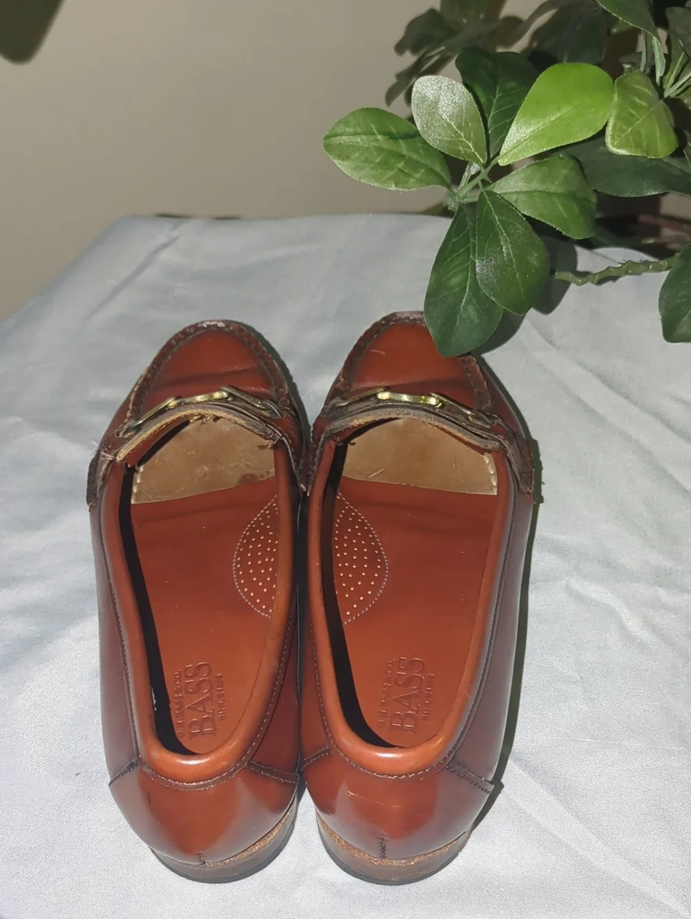 Vintage 80s Bass Women’s Brown Leather Penny Loafers